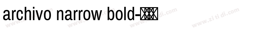 archivo narrow bold字体转换
